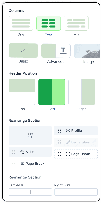 Resume templates and tools